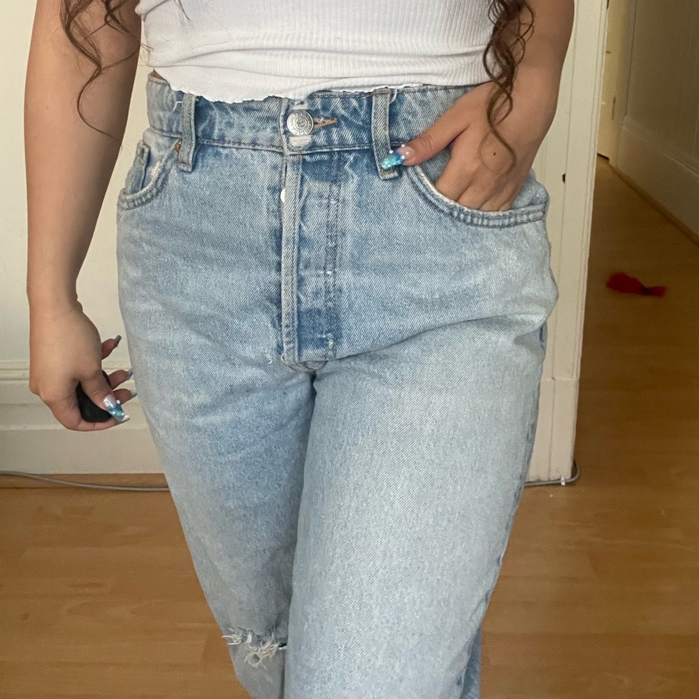 Zara ripped jeans